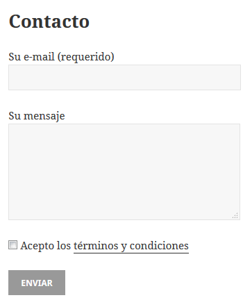 Checkbox en Contact Form 7