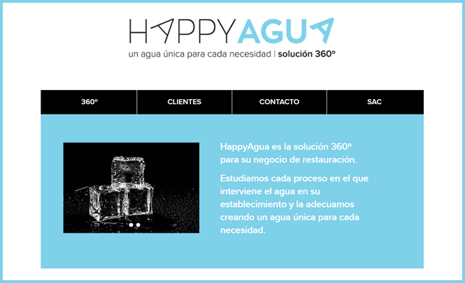 Presentación web HappyAgua