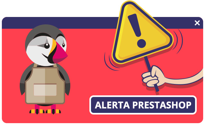 Alerta de seguridad PrestaShop